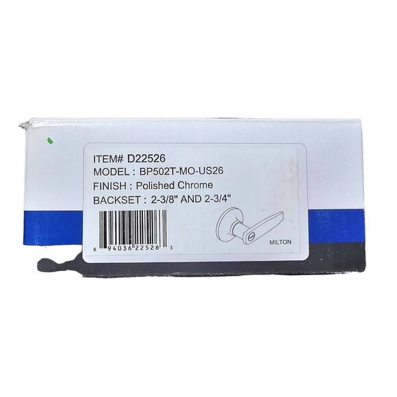 Delaney Privacy Lever Handle Set Bed & Bathroom Doors Polished Chrome D22526 NEW - Picture 3 of 8